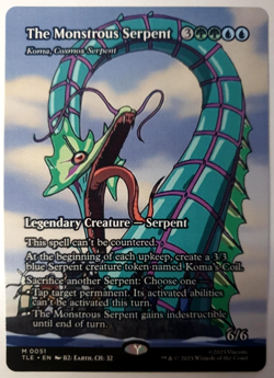 The Monstrous Serpent (Koma) Borderless Mythic - MTG Avatar TLE - 0051 NM - Image 1