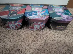 Pokemon v Heroes Tin Set of 3 (Espeon, Sylveon, Umbreon) Spring 2022 - Image 2