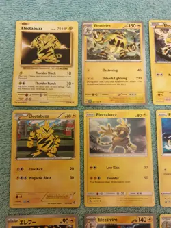 ELECTABUZZ & ELECTIVIRE BUNDLE OF POKEMON CARDS - Image 2