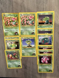 Pokemon TCG Gym Leader Erika 12 Card Vintage Lot - Image 1