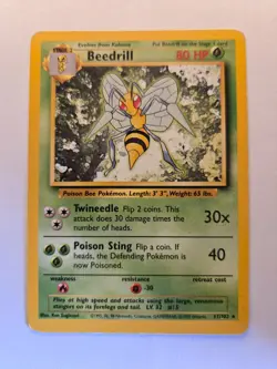 Beedrill #17 Pokemon Base Set HP - Image 1