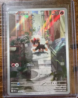 Pokemon TCG Litleo 139/132 Me01: Mega Evolution Illustration Rare Nm+ PACK FRESH - Image 1