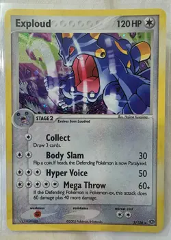 2005 Pokemon EX Emerald Exploud-Holo #3/106 - Image 1