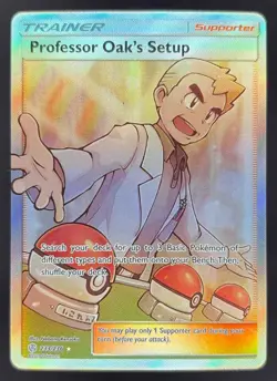 2019 Pokemon Sun & Moon Cosmic Eclipse #233/236 Professor Oak's Setup - Image 1