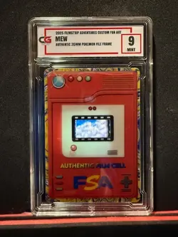 🔥MEW 35MM RARE FILM FRAME CELL FROM POKEMON THE MOVIE 2000 CG 9 - Image 1