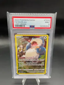 Pokemon - Snorlax #TG10/TG30 - Lost Origin - Trainer Gallery - PSA 9 - Mint - Image 1