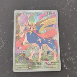 Pokemon Zacian 100/094 Phantasmal Flames Full Art Rare Holo 130HP Limit Break - Image 1