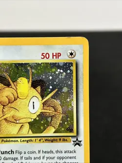 Meowth #10 2000 Pokemon Black Star Promo WOTC HOLO Game Boy - Image 4
