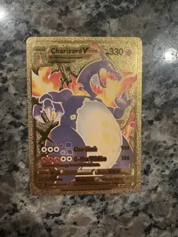 2020 Pokemon Charizard VMAX 330 Gold foil SV107/SV122 SP - Image 1