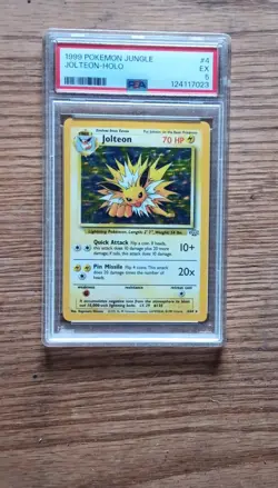Pokemon Jolteon Jungle Holo Rare 4/64 PSA Graded 1999 Wizards of the Coast - Image 2