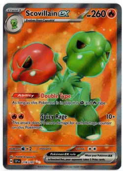 Pokemon - Surging Sparks Scovillain ex 216/191 NM - Image 1