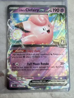 Pokemon TCG Lillie's Clefairy EX 56/159 Double Rare Journey Together - Image 1