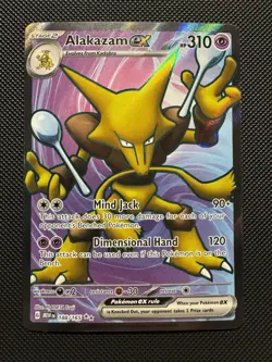 Pokemon TCG Alakazam ex 188/165 Sv: Scarlet & Violet 151 Ultra Rare Near Mint - Image 1