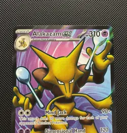 Pokemon TCG Alakazam ex 188/165 Sv: Scarlet & Violet 151 Ultra Rare Near Mint - Image 3