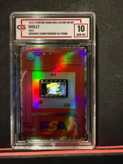 🔥MOLLY TRAINER 35MM RARE FILM FRAME CELL FROM POKEMON THE MOVIE 2000 CG 10 🔥 - Image 1