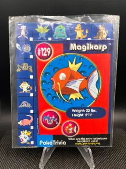 1999 Pokemon Burger King Poketrivia Promo #129 Magikarp NM - Image 1