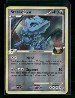 2009 Pokemon Steelix GL 51/111 Rising Rivals Reverse Holo LP- - Image 1
