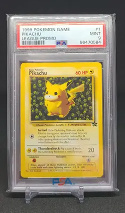 1999 Pokemon Game Pikachu League Promo PSA 9 - Image 1
