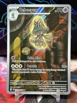 Pokemon TCG BLACK BOLT - BEHEEYEM 121/086 **Illustration Rare - Image 1