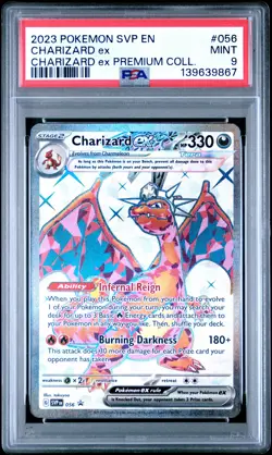 2023 POKEMON SVP EN-SV BLACK STAR PROMO #056 CHARIZARD EX PSA 9 - Image 1