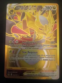 Pokemon TCG Giratina VSTAR 212/196 Lost Origins Near Mint - Image 1