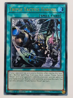 Yu Gi Oh - CH01-EN030 Triple Tactics Thrust - Ultra Rare - Image 1