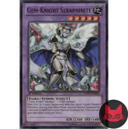 Yugioh Gem-Knight Seraphinite HA07-EN058 Super Rare 1st Edition NM - Image 1