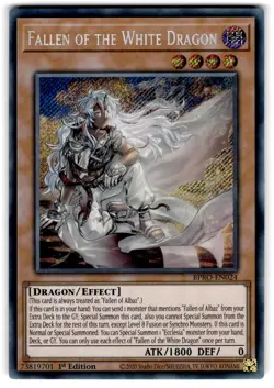 YUGIOH FALLEN OF THE WHITE DRAGON SECRET RARE NM BPRO-EN024 - Image 1