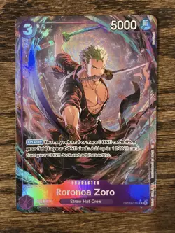 Roronoa Zoro - OP09-076 Alt Art One Piece Premium Booster -The Best- Vol. 2 Foil - Image 1
