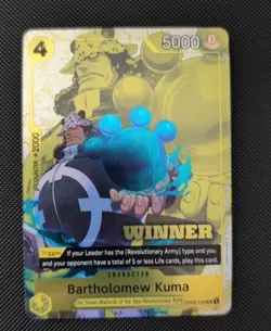 One Piece Bartholomew Kuma (Winner Pack 2025 Vol. 4) - Promotion Cards (OP-PR) - Image 1