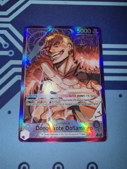 2026 ONE PIECE OP14-060 THE AZURE SEA'S SEVEN DONQUIXOTE DOFLAMINGO ALT ART NM - Image 1