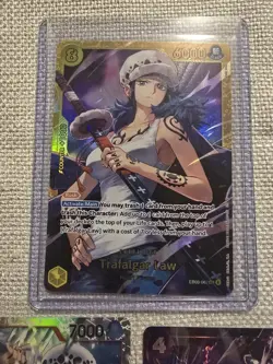 Bandai Trafalgar Law One Piece CCG Foil Character EB03-062 6000 Rush Heroines - Image 1