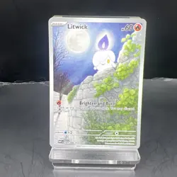 Pokemon TCG card 101/086 Litwick White Flare Illustration Rare English Mint - Image 1