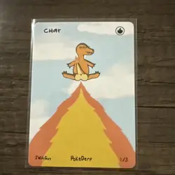 1st Edition Pokederp 2 Char - Charmander 1/3 Secret Rare Custom Derpy Card #2 - Image 1