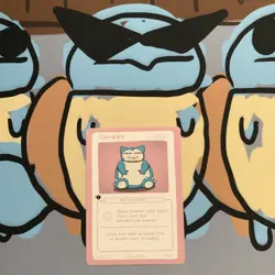 Pokederp Chubbs 14/38 - Snorlax Pokemon Fan Art Derpy Card Set 2 - Image 1