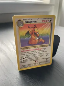 Dragonite Pokemon TCG Dragoran Fossil Rare Card 19/62 German Near Mint - Image 2