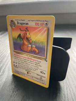 Dragonite Pokemon TCG Dragoran Fossil Rare Card 19/62 German Near Mint - Image 3