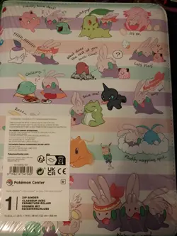 *VIRAL* Pokemon Center EXCLUSIVE Goomy Zip Binder 9 Pocket 360 Cards NEW SEALED - Image 5