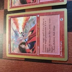 Mtg x2 Pyroblast x2 LP Brian Selden 1998 World Championship Magic Cards - Image 2