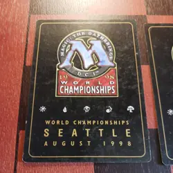 Mtg x2 Pyroblast x2 LP Brian Selden 1998 World Championship Magic Cards - Image 4