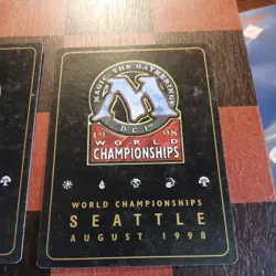 Mtg x2 Pyroblast x2 LP Brian Selden 1998 World Championship Magic Cards - Image 5