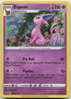 Espeon Promo SWSH: Sword & Shield Promo Cards SWSH174 - Image 1