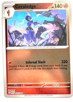 Pokemon Ceruledge! + FREE extra Rare card! - Image 1