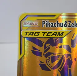Pikachu & Zekrom GX SM248 Jumbo Gold Tag Team Pokemon Promo Card - Image 5