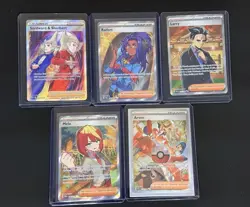 Pokemon Full Art Trainer Card Lot Includes 5 Pack-fresh Full Art Cards NM - Image 1