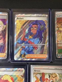 Pokemon Full Art Trainer Card Lot Includes 5 Pack-fresh Full Art Cards NM - Image 5