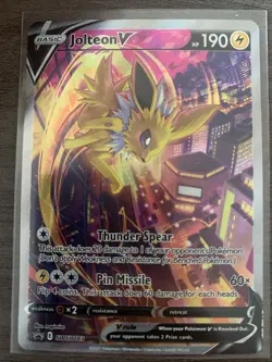 Jolteon V SWSH183 SWSH: Sword & Shield Promo Cards Holo - Image 1