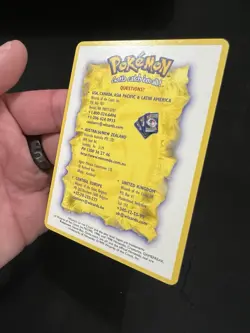 QuestionsU Rare Insert Card Wotc UK Gym Theme Decks Pokemon Card 2000 - Image 4