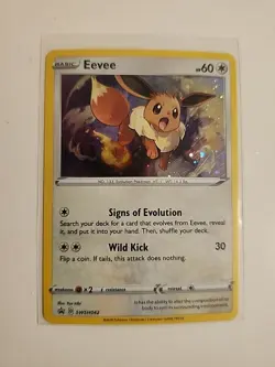 Eevee - SWSH042 - Pokemon Sword & Shield Promo Ultra Rare Holo Card NM - Image 1