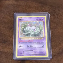 Pokemon Mew Holo Rare Card Evolutions 53/108 Basic 40 HP Psychic - Image 1